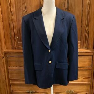 Pendleton navy 100% wool jacket sz 14